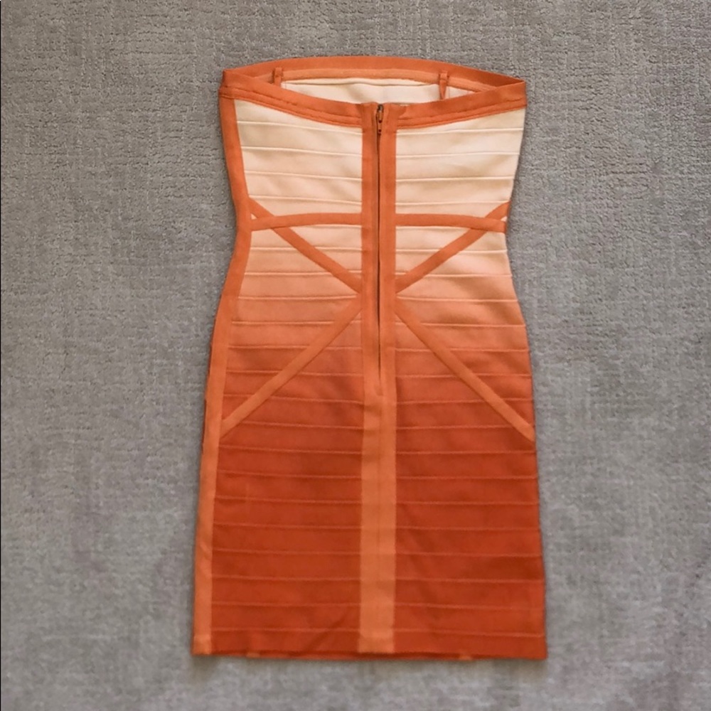 Orange ombré bandage dress - Picture 5 of 7